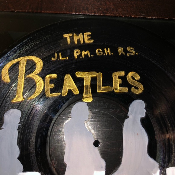 😺Hand-Painted Vinyl Record😺 - Picture 3 of 4